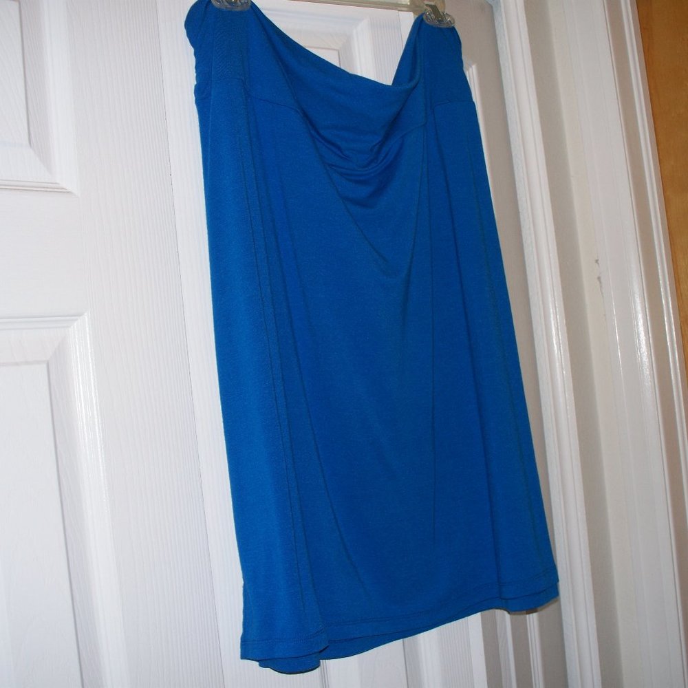 Beautiful Blue Midi Skirt